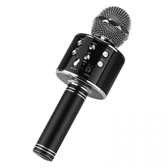 WS-858 Mic & Hifi Speaker,Wireless Bluetooth Karaoke Microphone, Voice Record