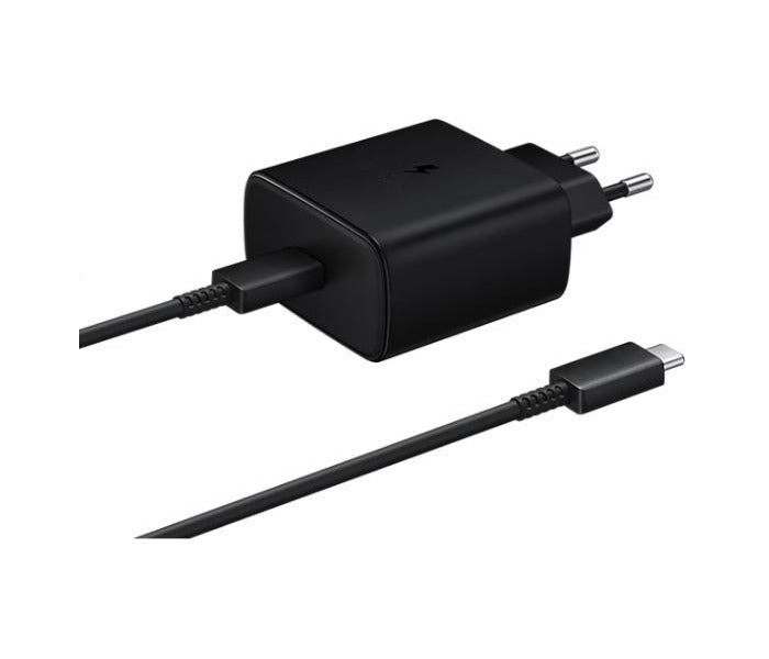 Original Samsung 45W USB-C Super Fast Charger - Black & White